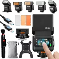 Godox iT32 TTL mini blykstė su X5S siųstuvu, belaidis 2.4G, HSS 1/8000s, Sony suderinama