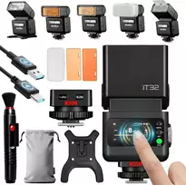 Godox fotoaparato blykstė TTL su siųstuvu X5-C, HSS 1/8000s, USB-C, Canon, iT32+X5C