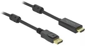 DeLOCK pasyvus DisplayPort 1.2 į HDMI kabelis 4K 30 Hz 7 m, 7 m, HDMI Type A (standartinis), DisplayPort, kištukas, kištukas, tiesus