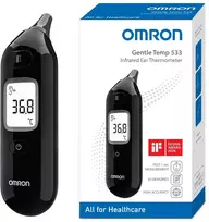 Omron bekontaktis ausinis termometras kūdikiams, vaikams ir suaugusiesiems Gentle Temp 533 MC-E533-EAZBK