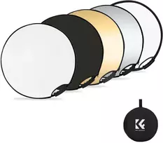 K&F CONCEPT fotografinis reflektorius 5 viename, 60 cm, sulankstomas KF18.0004