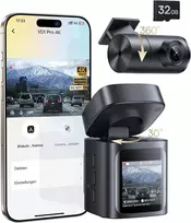 Baseus automobilinis vaizdo registratorius VD1 PRO su priekine 4K ir galine 1080p kamera