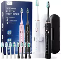 YTEATH PRO soninių elektrinių dantų šepetėlių rinkinys, 2 vnt., 5 režimai, Y05U