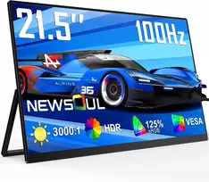 Newsoul nešiojamasis žaidimų monitorius 21,5 col., QLED, Full HD, 100 Hz, 214J01