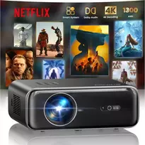 WiMiUS išmanusis projektorius Full HD 1080p, 1000 ANSI lm, Wi-Fi 6, Bluetooth P62 Pro