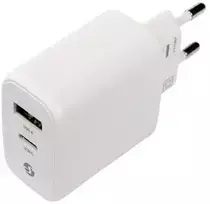 SHELLY GaN įkroviklis 65W Baltas EU USB-C + USB-A Power Delivery įkroviklis // SCHG65XEUX