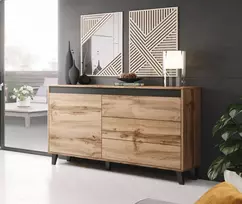 NORD komoda antracito/juoda