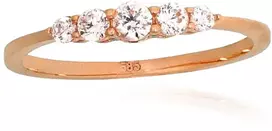 Diamond Sky Jewelry Auksinis žiedas su cirkoniais „Celestial Trail“