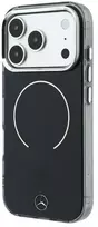 Mercedes PC/TPU dvigubo sluoksnio MagSafe dėklas, skirtas iPhone 18 Pro, juodas/antracito spalvos
