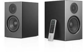 "Audio Pro A28 Linkplay" Maitinama stereo garsiakalbių sistema su žemų dažnių refleksu, juoda
