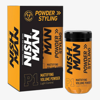 NISH MAN Innovative Sprayed Powder P0 — , 20 + 20 NISH MAN Hair Styling Powder Refillable Innovative Sprayed Powder P0 20 g + 20 g