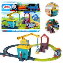 Thomas & Friends traukinuko trasa su motorizuotu traukinuku „Kranė Karli ir Sandi”, HDY58