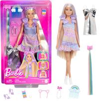 Barbie lėlė su ilgais plaukais, aksesuarais ir plaukų sruoga, JCT72