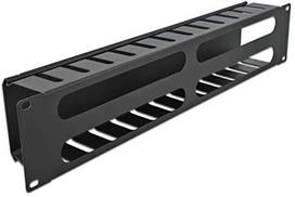 Kabelio laikiklis Delock Cable Management Panel 66553, juoda sp.