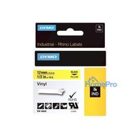 Label Tape - Dymo Rhino 18432 OSHA Compliant Black Yellow