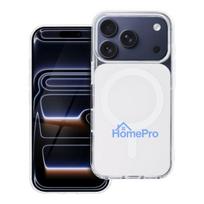 Case for iPhone 15 PRO Clear Fusion Mag Cover compatible with MagSafe white
