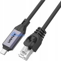 UNITEK Cable Ethernet USB-C RJ-45 1m Black