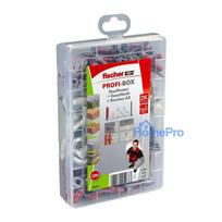 fischer Profi-Box - DuoPower + EasyHook + S A2 Dübel- und Schrauben-Sortiment 128 Stück