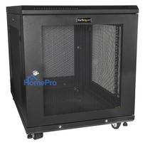 STARTECH.COM Server Rack Schrank - 78cm tiefes Gehäuse - 12 HE - Netzwerk Server Schrank - Datenschrank