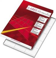 Lipnios etiketės LabelMedia, A4, baltos, 105x57, LIPLABGI_LE_10