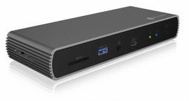 Jungčių stotelė ICY Box IB-DK8801-TB4, antracito sp.