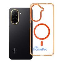 Case for Xiaomi Redmi A5 Frame Clear Hybrid Mag Cover compatible with MagSafe hermes orange