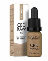 Nature Cure viso spektro RAW CBD aliejus 5 % – 500 mg, 10 ml