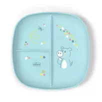 Trijų skyrių mėlyna lėkštė Chicco 1600325