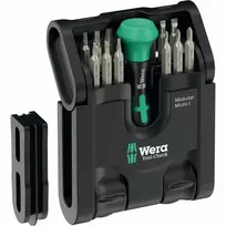 Wera Tool-Check Modular Micro 1, bit set black/green, 21-piece, includ