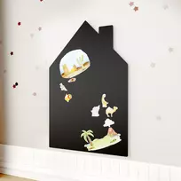 Priklijuojama magnetinė lenta „Naira“ – juodas namelis, 55 × 80 cm