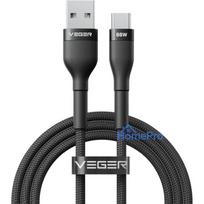 Cable USB A to Typ C VEGER PD 11V 6A 66W AC04 1,2 m black