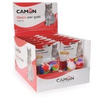 CAMON katėms 4 minkšti spalvoti kamuoliukai su katžole 3.5cm