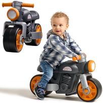 Paspiriamas motociklas FALK Quiet Wheels Prem1er Retro Black (nuo 12 mėn.)