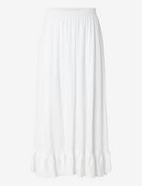 Pieces - Pcjulia Hw Volume Ankel Skirt Wvn D2D - Maxi sijonas - Balta