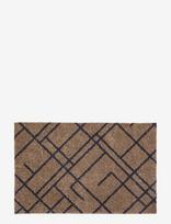 Tica Copenhagen - Floormat, Lines, Sand/Blue Grey, 40X60X0,7 - Durų kilimėlis - Ruda
