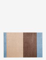 Tica Copenhagen - Floormat, Stripes Ivory/Sand/Blue, 60X90X0,7 Cm - Durų kilimėlis - Marga / raštuota