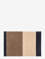 Tica Copenhagen - Floormat, Stripes, Blue Grey/Sand/Ivory, 40X60X0,7 - Durų kilimėlis - Ruda