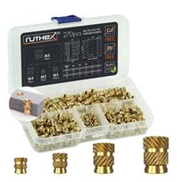 Ruthex - įlydomos žalvarinės srieginės įvorės M2 / M3 / M4 / M5 270vnt įpakavime