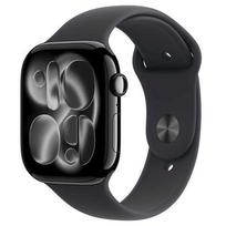 Apple Watch Series 11 GPS 46mm Jet Black aliuminio korpusas su Black sportine apyranke S/M MEUW4LW/A