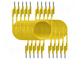 Test lead: single | banana plug 4mm,both sides | Imax: 10A | Len: 2m