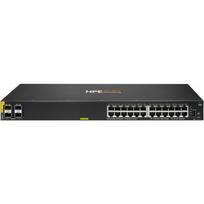 Switch HPE HPE Aruba Networking CX 6000 24p 10M/100M/1G Class4 PoE 4p SFP 1G 370W Valdomas L3 Gigabitinis Ethernet (10/100/1000) su PoE 1U