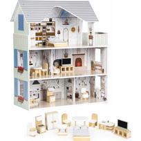 Lėlių namas su baldais Ecotoys Emma Residence