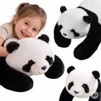 Sensorinis pasunkintas pliušinis meškiukas „Panda“ – 2,5 kg WOOPIE