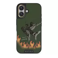 Fire Is Catching - iPhone 16 Plus Case, Elite Dark (MagSafe) / Gold