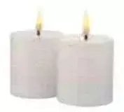 „Frendo Sirius Home“ šventinė dekoracija 80650, LED, 1 lemputė, balta, vaško imitacija, maitinama baterijomis, 50 mm