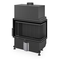 Židinio ugniakuras kampinis Romotop HR4SX26 70.44.33 dviejų dalių dešinės pusės stiklu 44 cm ir atv. Durimis,  juoda pak