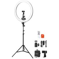 Neewer SRP18-2.4G LED žiedinė šviesa, 46 cm, 272 LED, CRI 95+, 42 W, 3200K–5600K, 10–100%, 78–190 cm