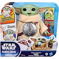 Star Wars figūra su aksesuarais Snacking Grogu G3087, 16,5 cm, 2 vnt., 6 žaisliniai skanėstai, kramtymo judesys, krepšys