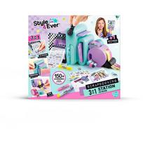 Style 4 Ever DIY albumo studijos rinkinys 275CL, 3-6 m., 7-9 m., užrašų knygelė, žymekliai, klijai, lipdukai, trafaretai, spaudai