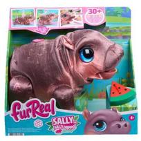 Furreal interaktyvus pliušinis žaislas Sally the Silly Hippo 28179, 23cm, 30 garsų ir judesių, AA/LR6 baterijos pridėtos
